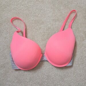 PINK‎ Victoria's Secret 34DD Wear Everywhere Push-Up Pink and Gray